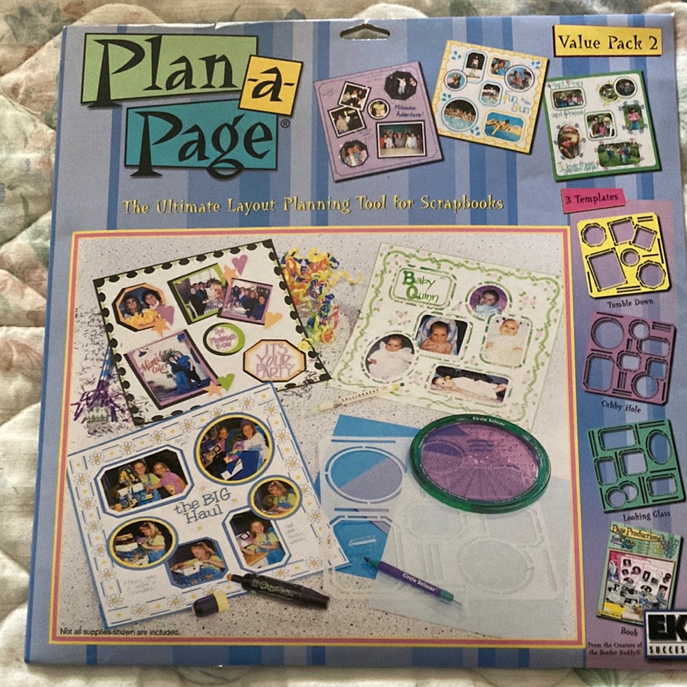 EK Success Plan a Page tool for scrapbooking